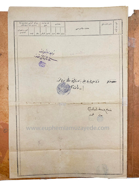 [Osmanlı Dönemi Dosyalı Tapu] Defter-i Hakâni Trabzon Sürmene (?) Kariyesine ait 8 Ağustos 1327 tarihli tapu