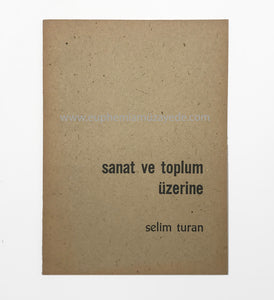 Sanat ve toplum üzerine