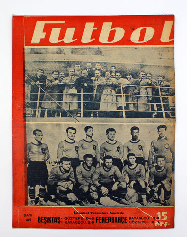 [BEŞİKTAŞ / FENERBAHÇE] Futbol dergisinin 23 Nisan 1946 tarihli 31 numaralı sayısı