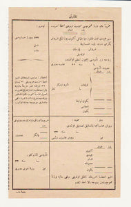 [OSMANLI MALİYESİ] 1332 [1916] tarihli Osmanlıca matbû boş belge: "Hazine-i Maliye-i Umûmîsi üzerine verilmek itâ emridir"