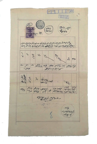 1316 = 1900 / SİVAS - El yazması Osmanlıca nüfus tezkeresi: Devlet-i Aliyye-i Osmaniye tezkeresidir - PTT damgalı