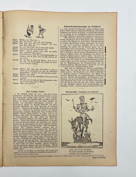 [BİRİNCİ DÜNYA SAVAŞI PROPAGANDA] Birinci Dünya Savaşında Balkanlar kapaklı Almanca Kladderadatsch Dergisi Nr: 39, 26 September (Eylül) 1915 Berlin