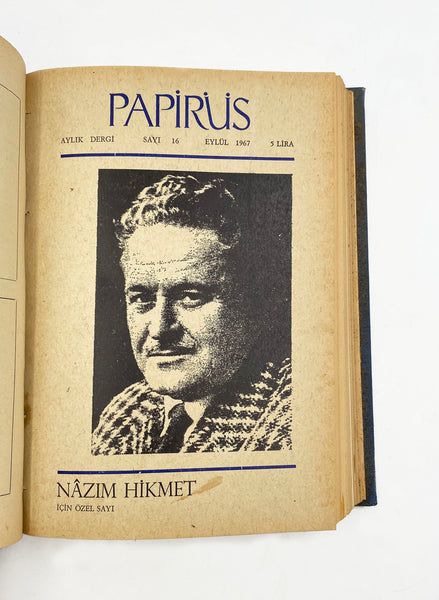 Papirüs: Aylık dergi. Sayı: 1-47 (Özel sayılar da dahil takım) Haziran 1966 - Mayıs 1970. Yazı İşleri Müdürü: Cemal S. Seber [Cemal Süreya]