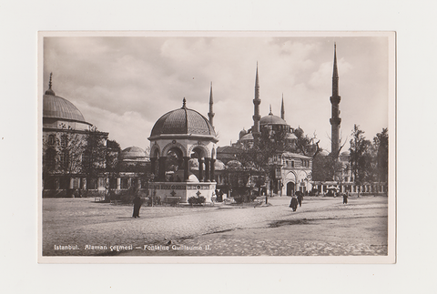 CONSTANTINOPLE / İSTANBUL: Alman Çeşmesi - Fontaine Guillaume II, Editör: Isaac M. Ahitouv. S/b